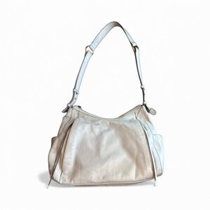 HOBO brand Cream Purse/Bag W/ Brass Hardware Medium Size